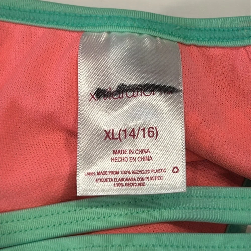 Xhilaration girls bikini sports bra top size14/16 new